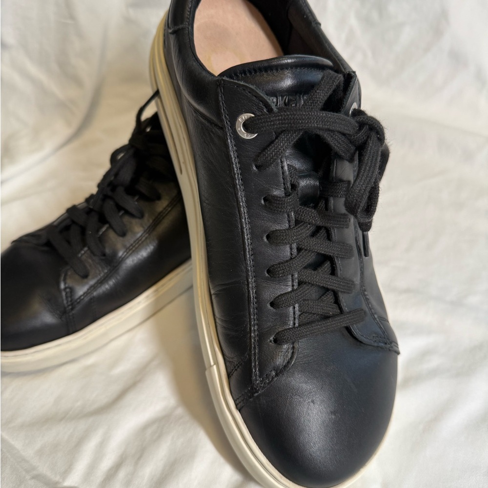 Birkenstock Bend Low Black Leather Sneakers EU 43 US 10–10.5 GUC - Picture 4 of 11